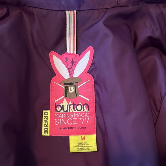 Burton Dry Ride Purple and Green Ski Coat - Picture 12 of 14